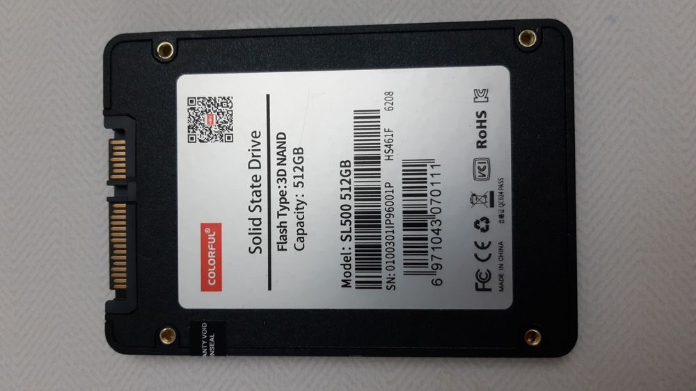 SSD 500gb. Colorful