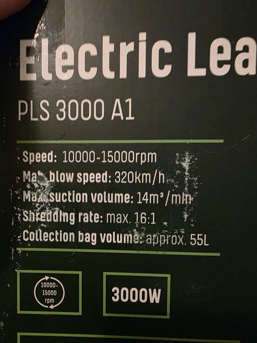 Suflanta cu tocator 3000w Parkside 55L