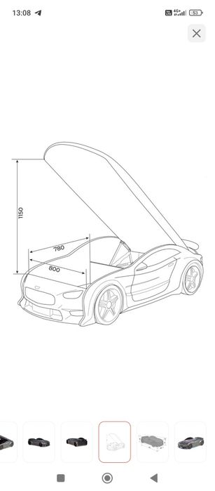 Кровать автомобиль