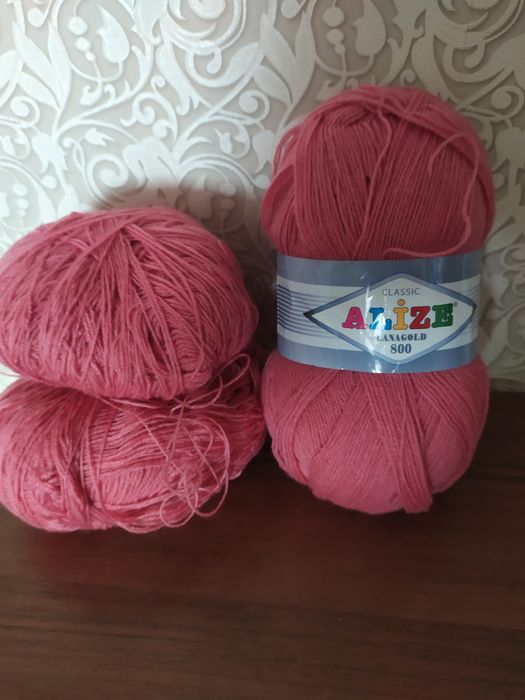 Пряжа для вязания 3 цвета