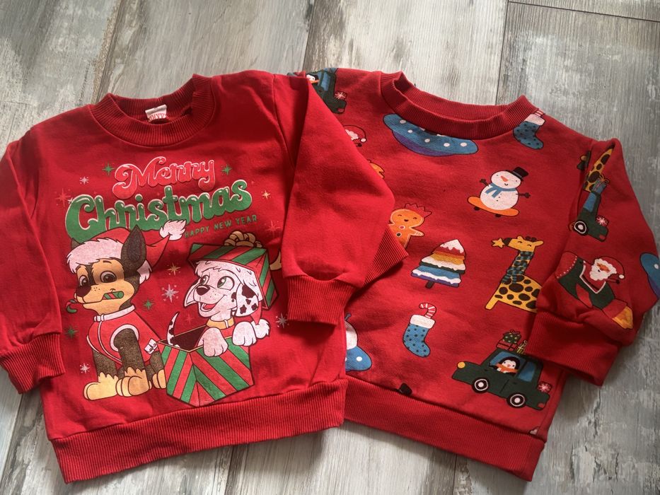 Детски коледни блузи - р.92