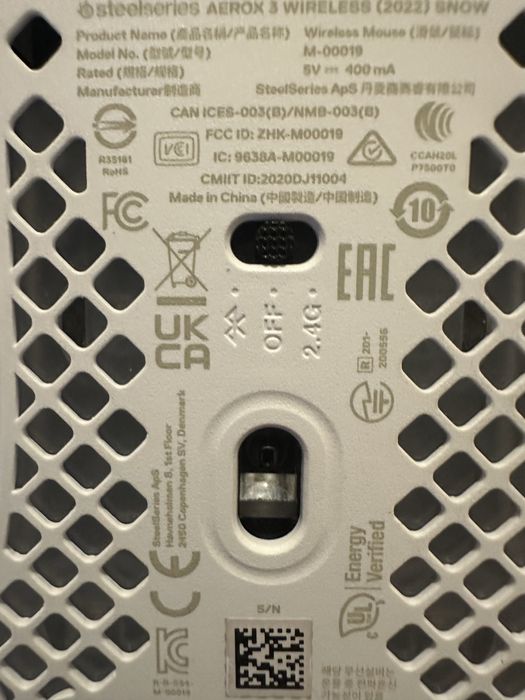 Мишка Steelseries Aerox 3 wireless