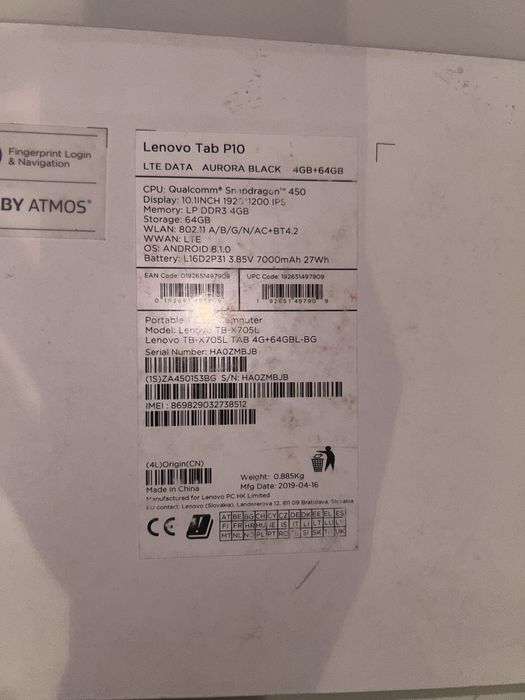 Tableta LENOVO Tab P10