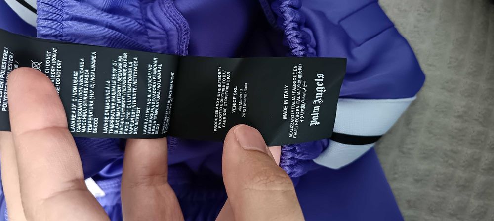 Palm angels track pants долнище на анцуг размер М в лилаво отлично състояние
