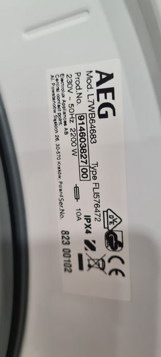 Пералня със сушилня AEG Мотор Inverter, Пране 8кг/Сушене 4