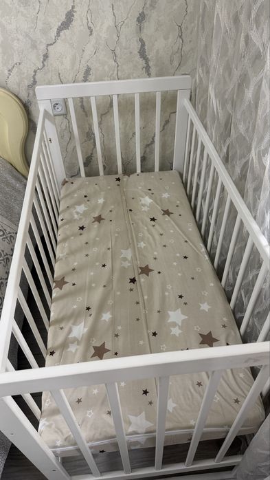 Манежка детская белая