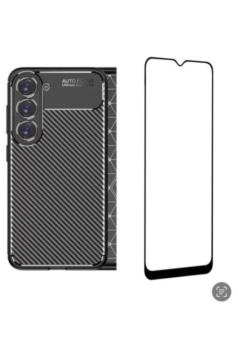 Pachet Husa Silicon si Folie Sticla Curb 6D Samsung S24 S23 S21 S20 FE