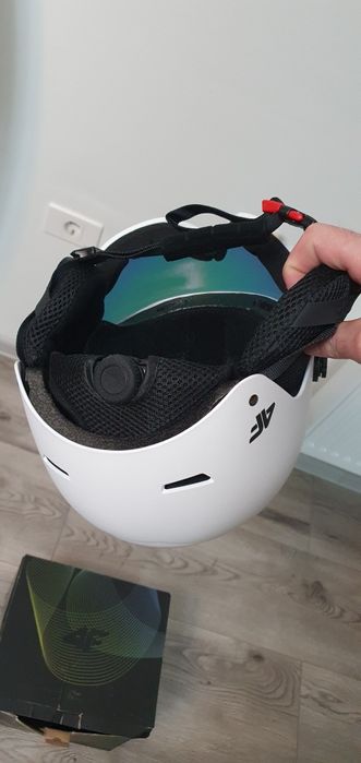 Cască de ski 4f cu ochelarii
