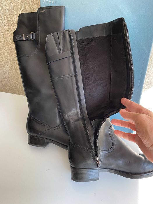 Женские сапоги кожаные