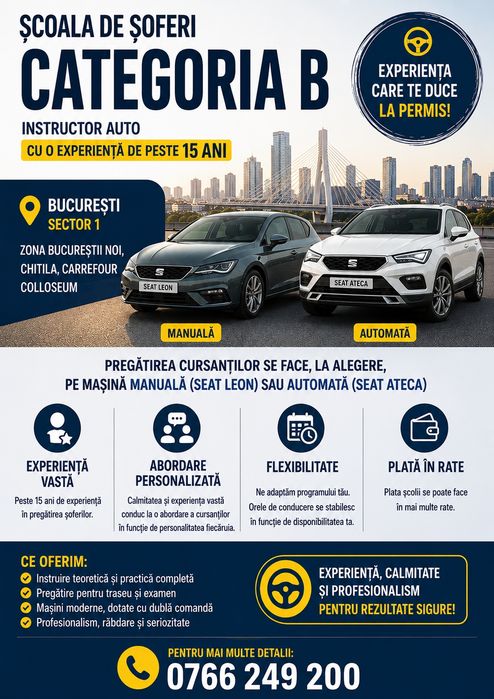Instructor auto Bucuresti Sector 1
