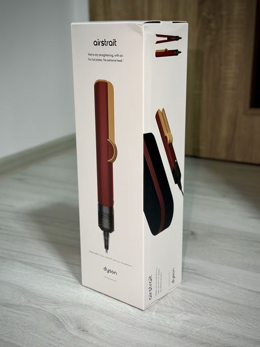 Placa par Dyson HT01 Airstrait, Red Velvet/Gold. Ideal cadou