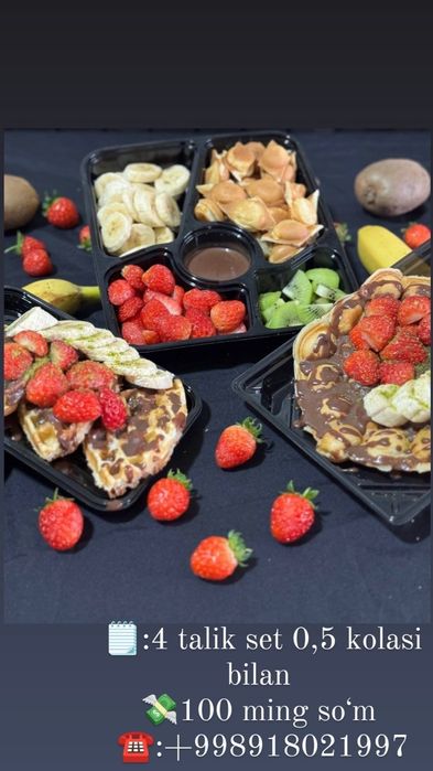 Zakazga tayyorlaymiz sveji dastavka hizmati mavjud