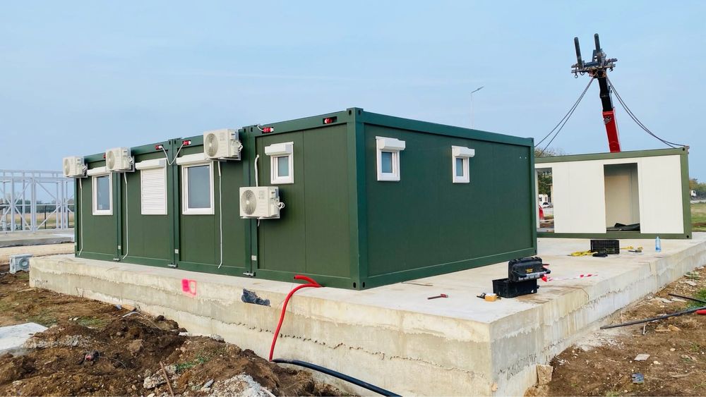Containere modular ansamblu de containere 40mp 100mp casa modulara