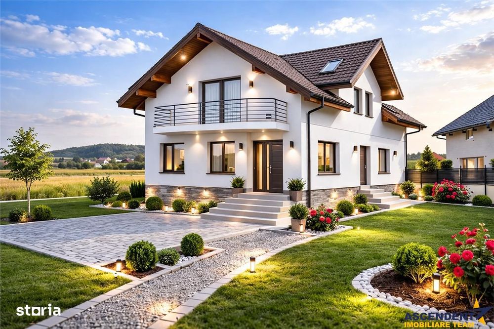 Casa eleganta pe 2 nivele, la 15 minute de Brasov, DJ 112A, finalizata