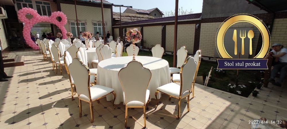 Prokat Stol Stul suvli Ventilyator chinni idishlar