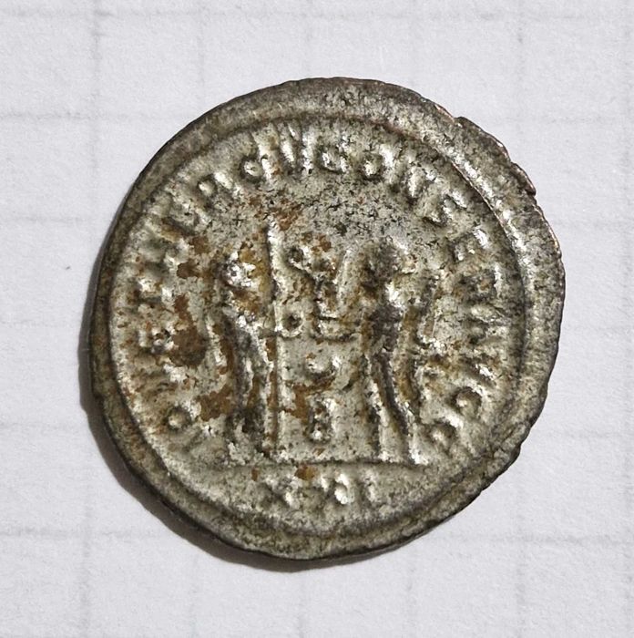 Qadimiy Rim Bronza tangasi (286-310 yil) - Антиквар. Римская монета ст