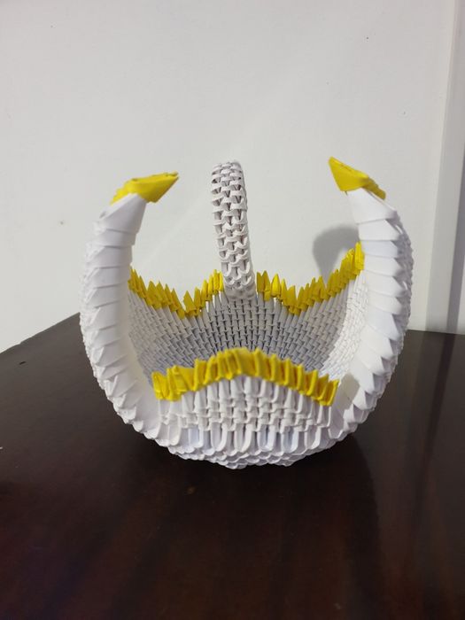 Origami 3d lebada si bicicleta
