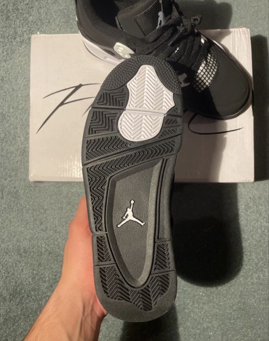 Jordan 4 Retro Black White Marimea 38, 39