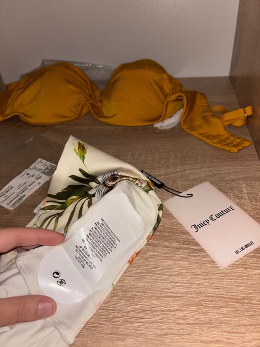 Costum de baie tropical yellow 2 piese