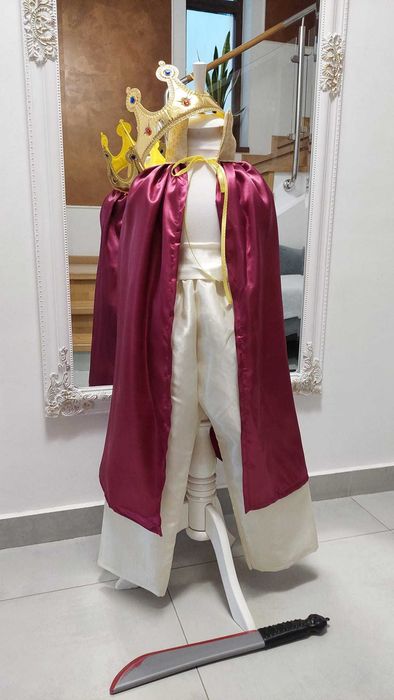 Costumatie Rege Rosu Imparat Verde Print Cavaler Harap Alb Praslea