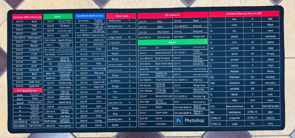 Kovrik mishka uchun Kоврик для клавиатуры и мыши мышки 90х40 см