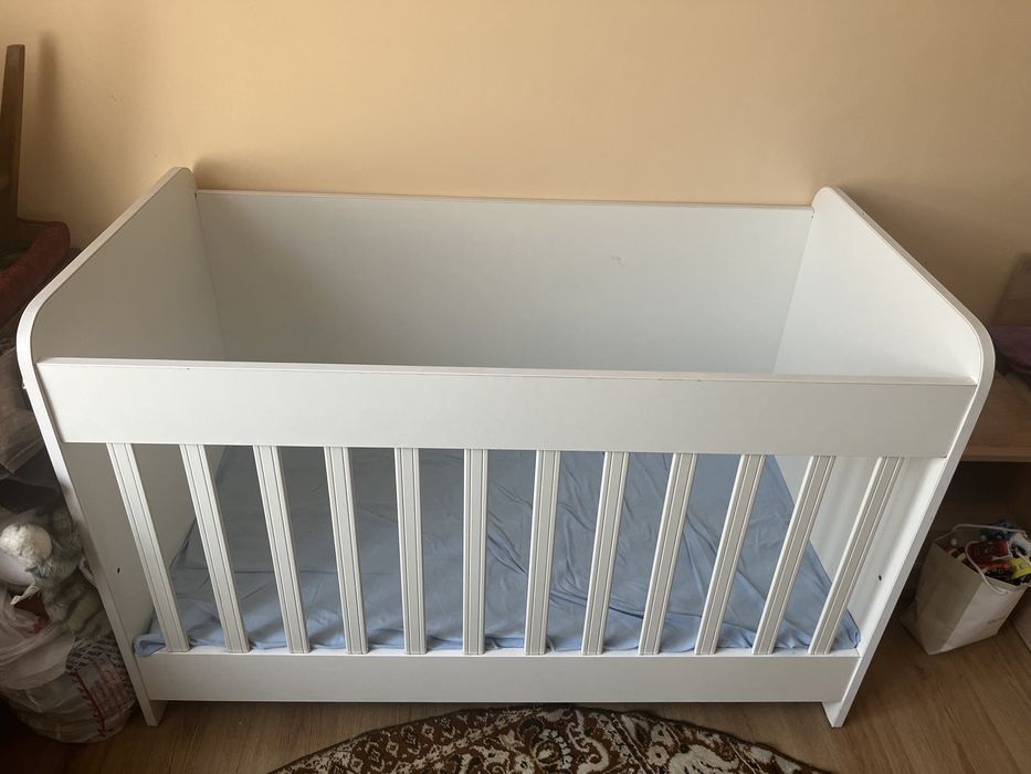 Детска дървена кошара с матрак