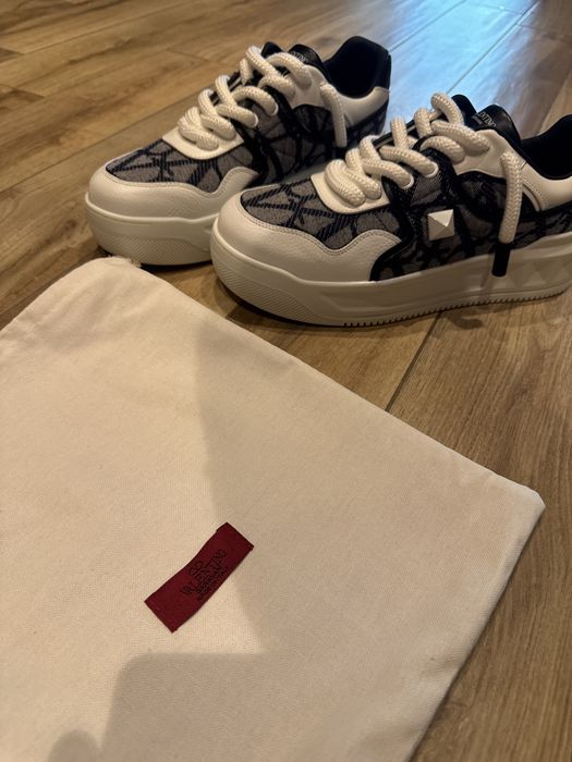 Valentino Garavani One Stud XL sneakers with denim