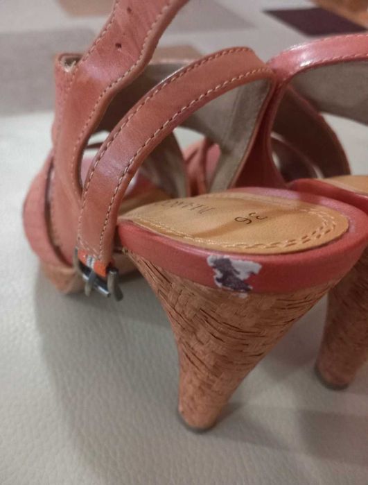 Sandale din piele Marco Tozzi, mărimea 36