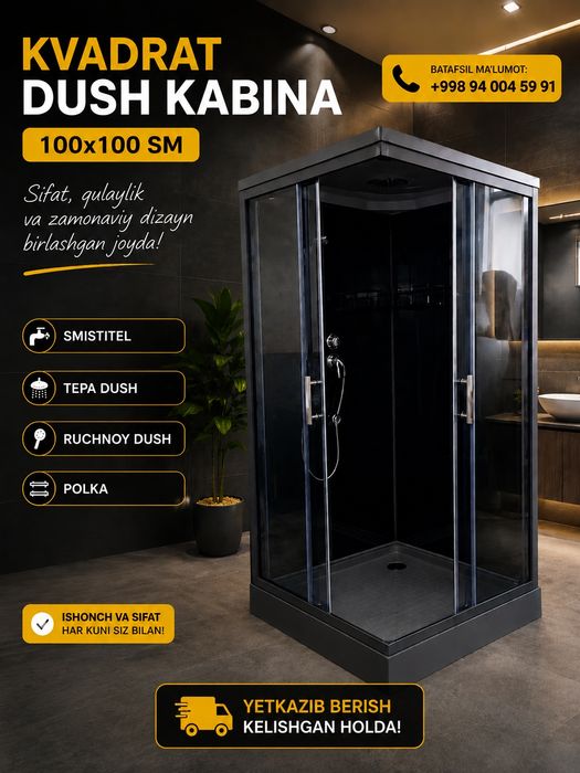 Dush kabina 120x85sm