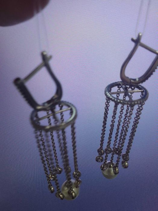 Продам серьги серебро Россия