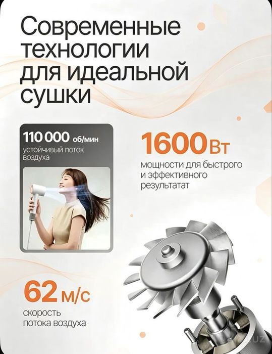 Фен Xiaomi H501 белый. БЕСПЛАТНАЯ ДОСТАВКА