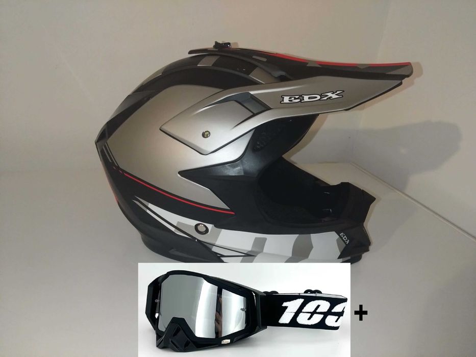 Casca de motociclist +Ochelari+Manusi+cagula      marimea S