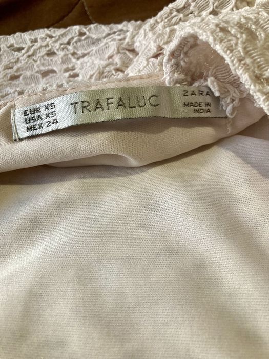 Рикля  zara xs бледорозова дантела