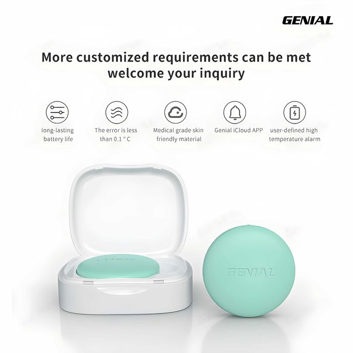 Смарт термометър на Genial Technology с приложение към смартфона Ви