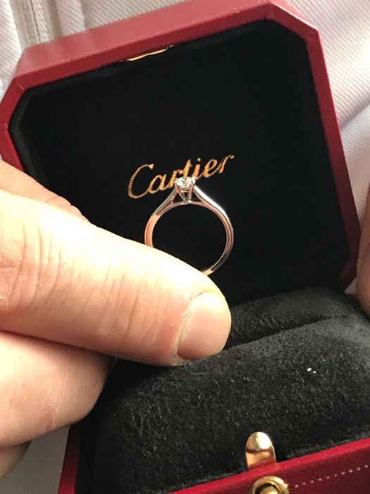 Кольцо платина Cartier