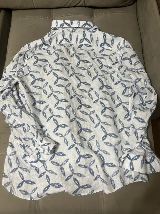 Рубашки мужские лён