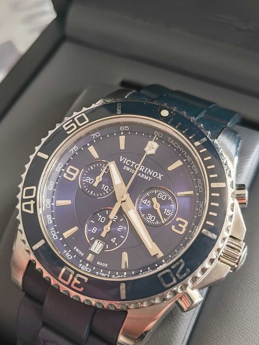 ***ПЕРФЕКТЕН*** Victorinox Maverick Blue/Rubber Ø43 mm