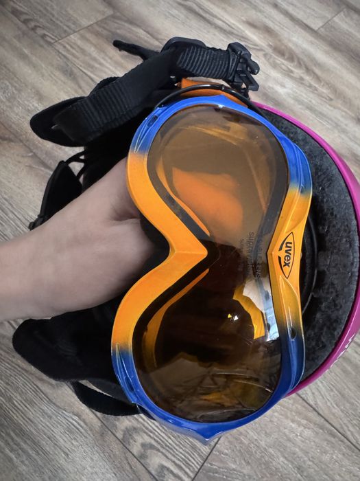Casca wedze ski + ochelari ski uvex