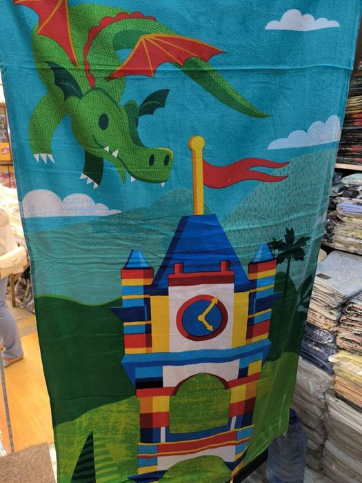 Полотенца пляжные махровые детские размер 70 на 140 см.