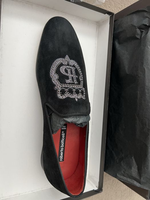 Мъжки официални обувки от велур