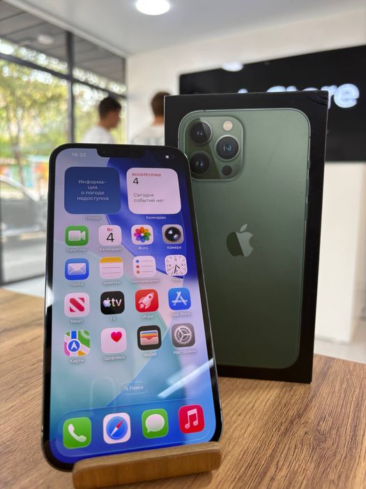 iPhone 13 Pro Max•128GB/87%ҚанықЖасыл Айфон 13 Pro Max•128гб/87%