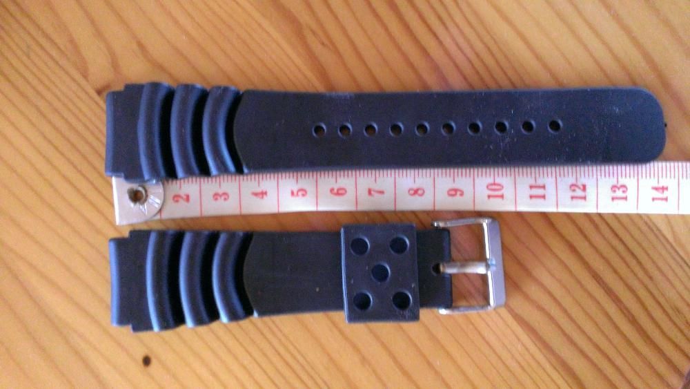 Каишки - черни дайвър -Нови 22мм.