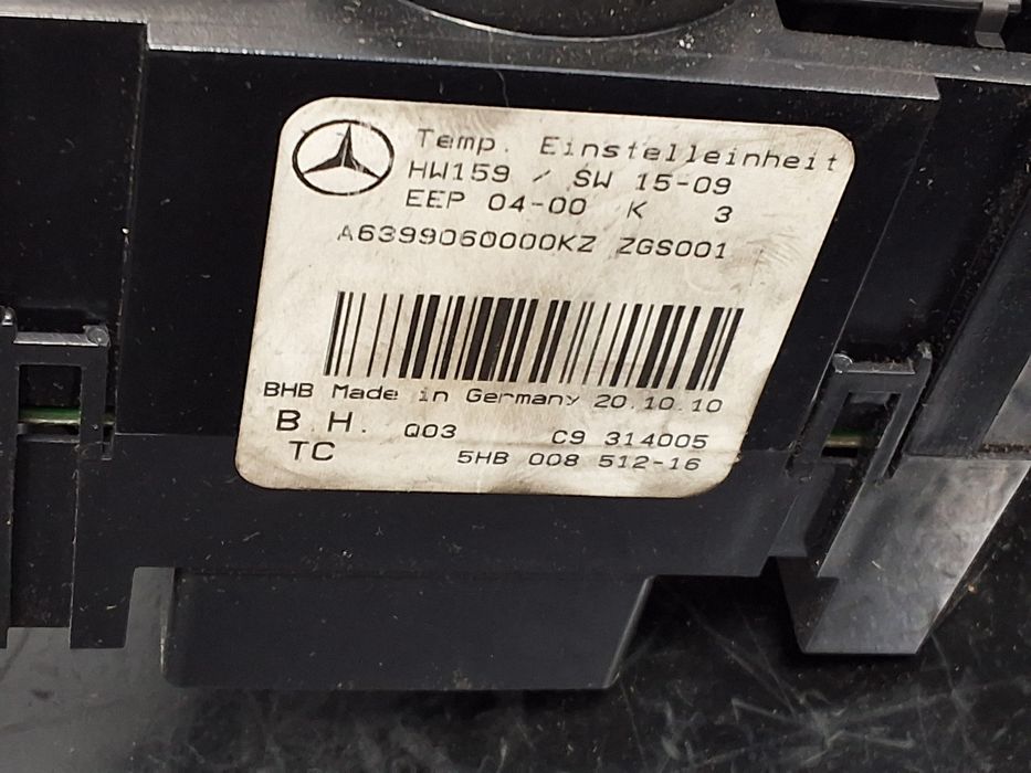 panou comanda ac mercedes-benz vito (2009->) [w639] 2.2 motorina 2012