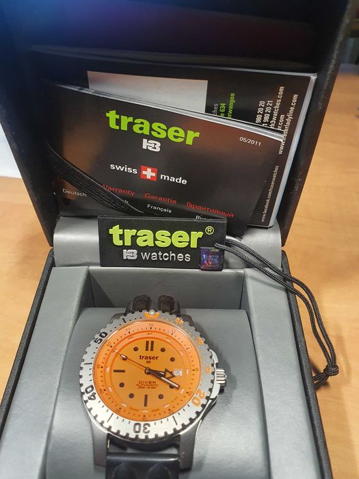 Ceas Traser diving 300m H3 Orange, automatic