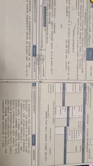 Adria caravan mobil D.0.0.5206DK/1.
