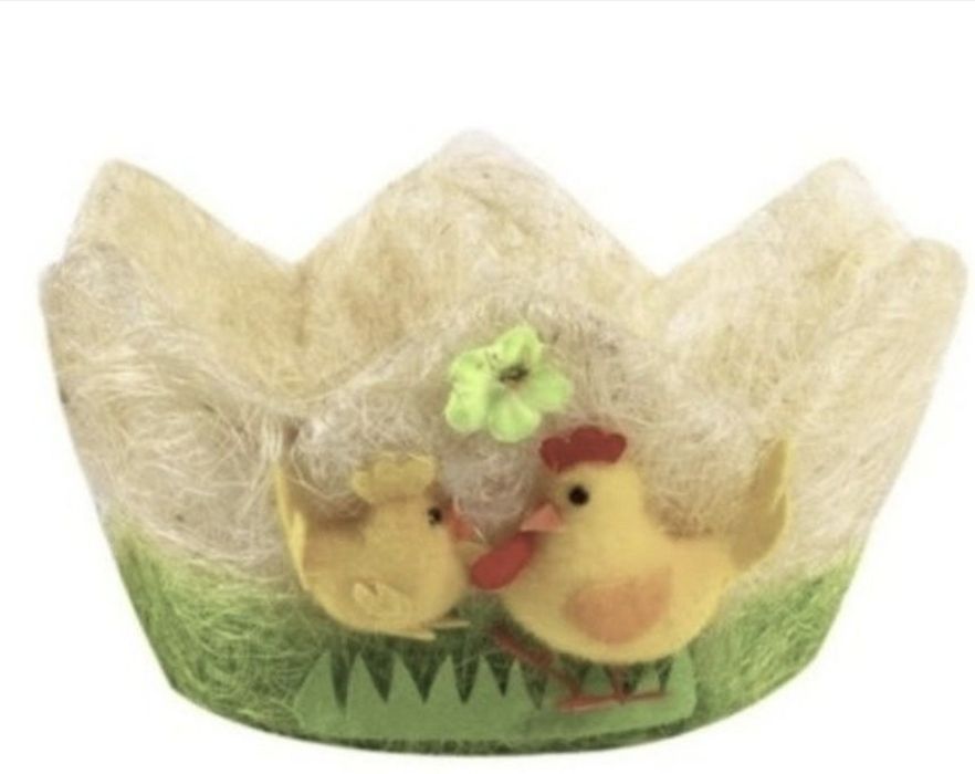 Cosulet decorativ de bucatarie cu pasari Paste