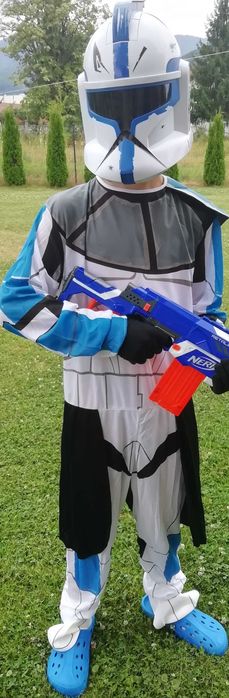 маска с костюм на клонинга капитан Рекс, междузвездни войни Star Wars