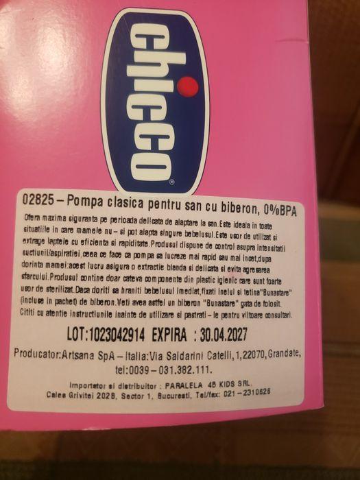 Pompa pentru san manuala