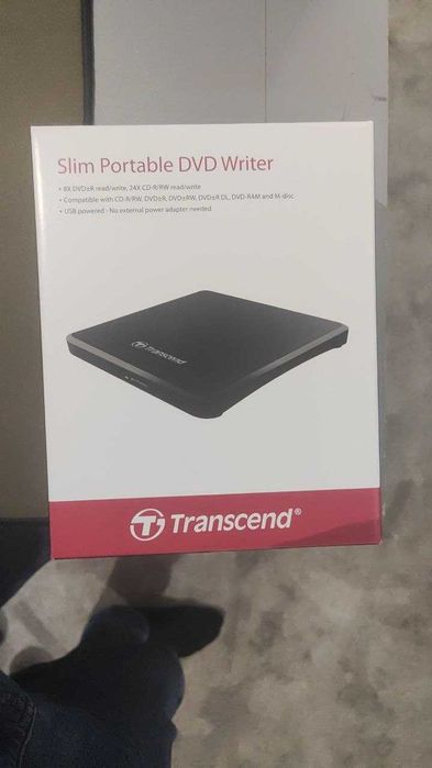 slim portable dvd writer transcend