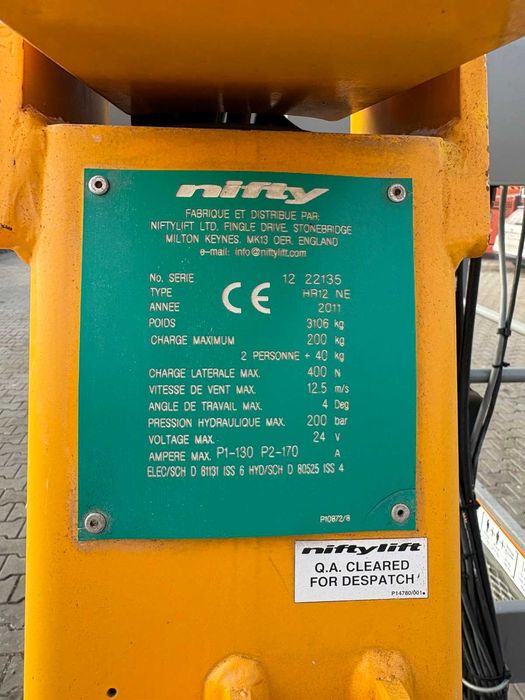 Артикулираща вишка Nifty HR12 NE